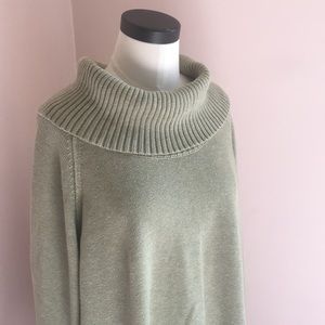Jeanne-Pierre green cowl sweater. Seldom worn.